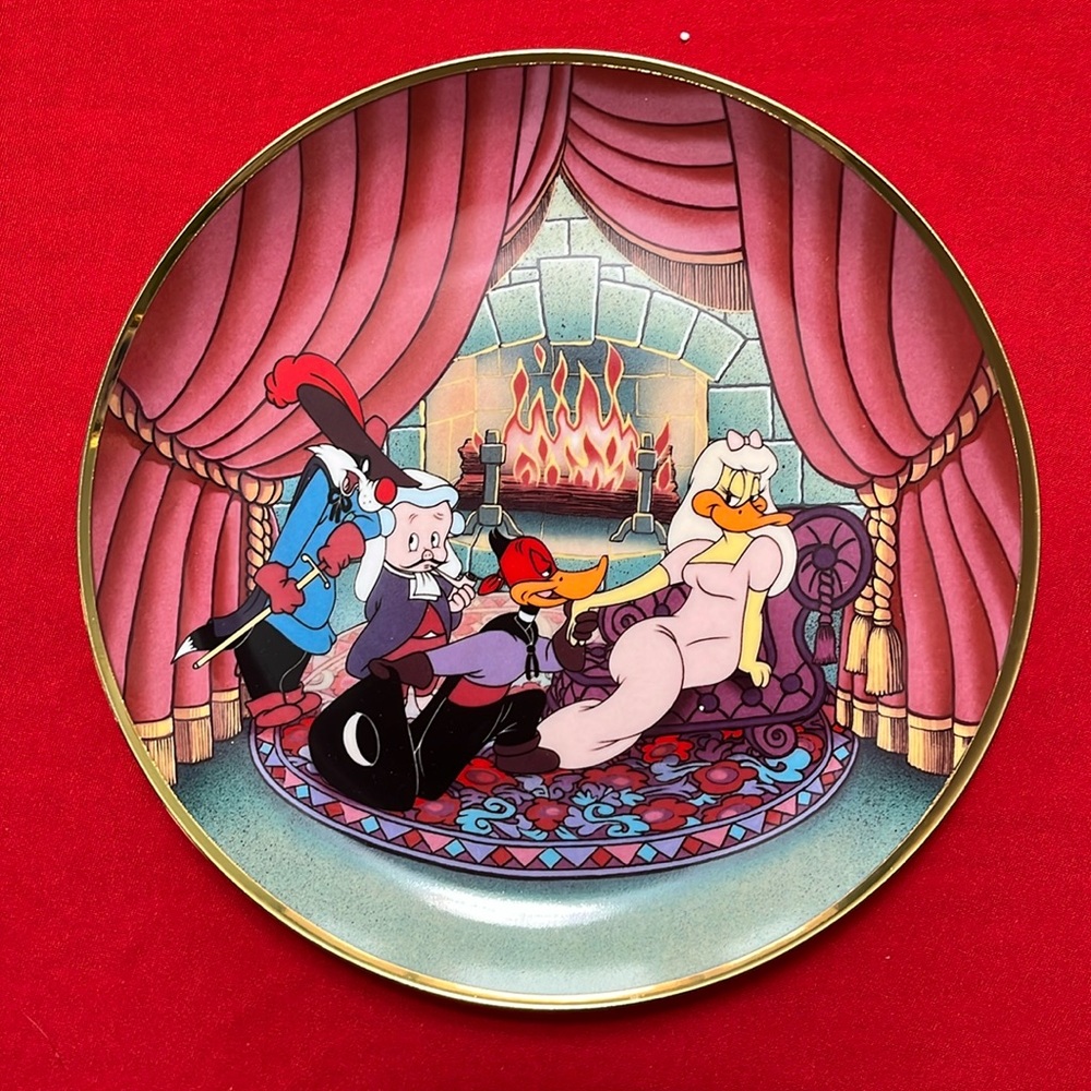 1993 Looney Tunes Scarlet Pumpernickel Porcelain Collector Plate Limited Edition